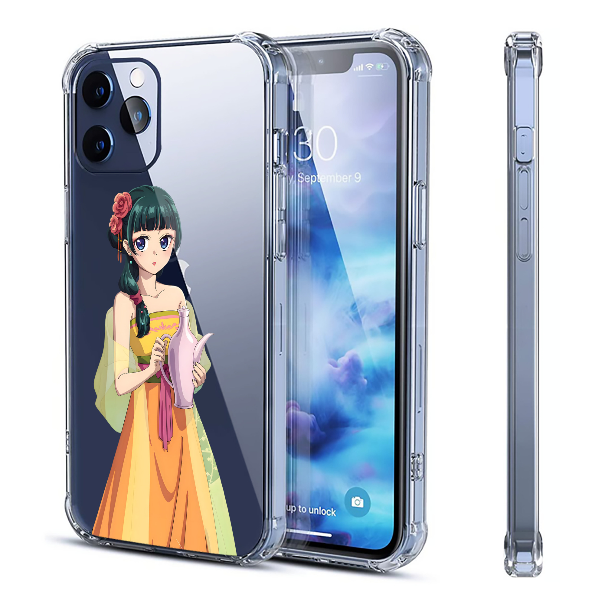（画像用） 薬屋のひとりごと The Apothecary Diaries 【iPhone 12シリーズ対応】透明スマホケース（クリアソフトケース）